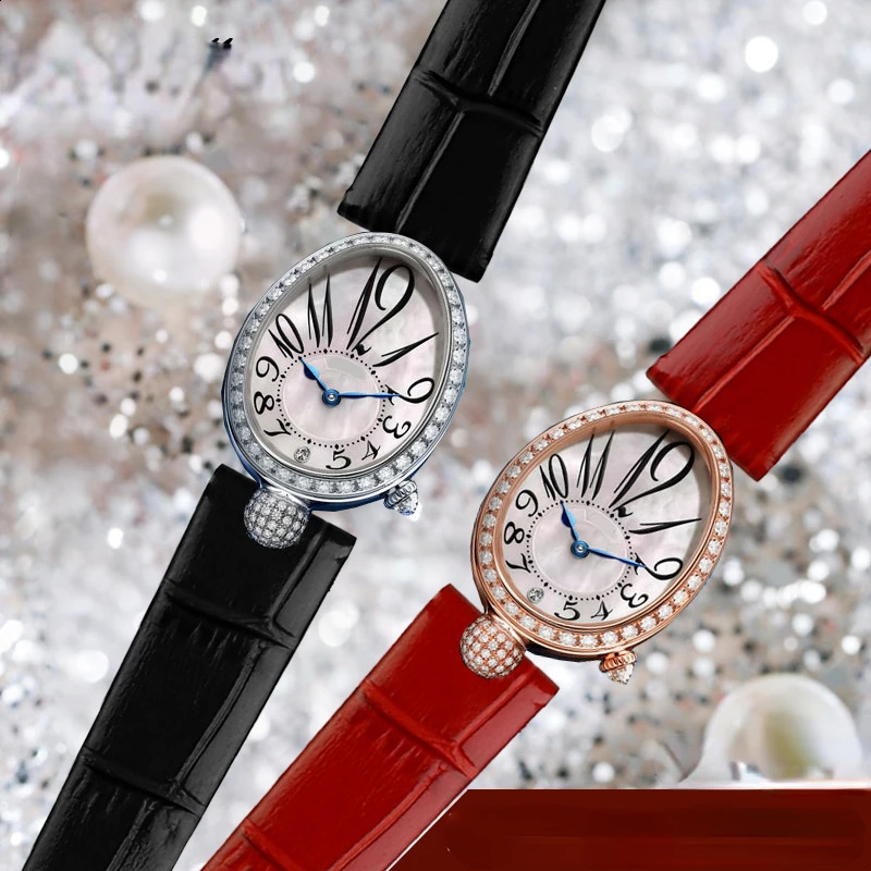 Genuine Leather Watch Strap for Geya Queen of Naples Series Polo 6260l Womens Waterproof Sweat-Proof Watchband Accessories14mm 240906