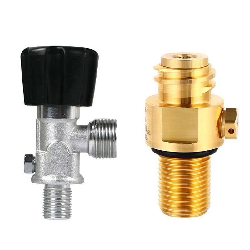 Aquarium gas cylinder valve inflation top needle valve TR21 gas cylinder valve CO2 high-pressure aluminum gas cylinder valve