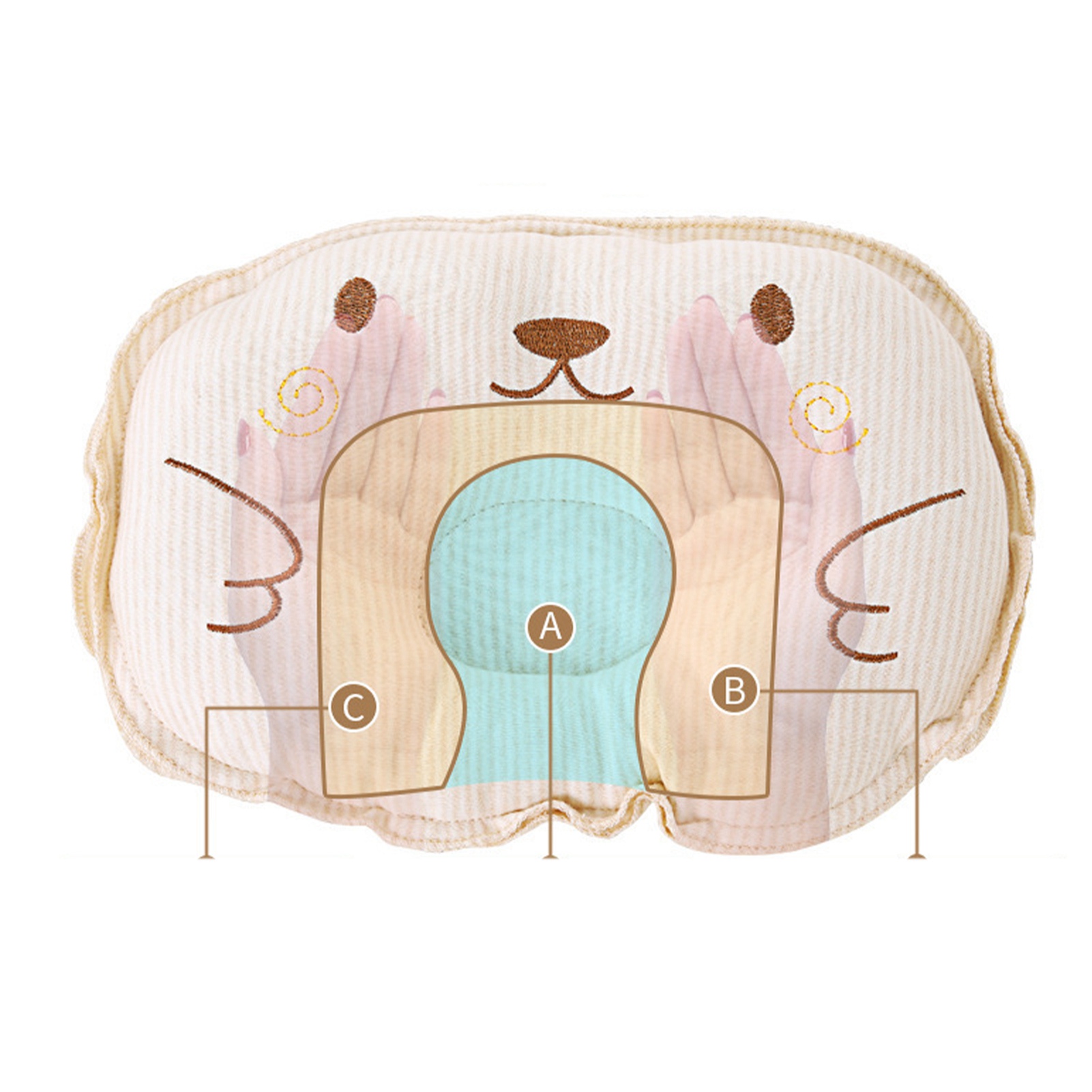 Pet Sleeping Pillow Soft Comfortable Breathable Cute Pattern Pet Bed Pillow For Small Dogs Cats