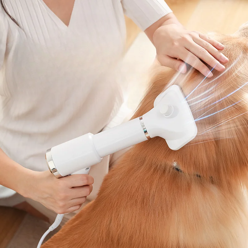 2-In-1 Pet Dog Dryer Quiet Dog Hair Dryers and Comb Brush Grooming Kitten Cat Hair Comb Puppy Fur Blower Adjustable Temprature