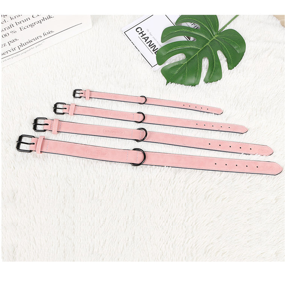 Adjustable Pet Collar with Alloy Buckle,Leather Dog Collar,Classic Waterproof Pet Collars Fit for Small Medium Large Dogs & Cats