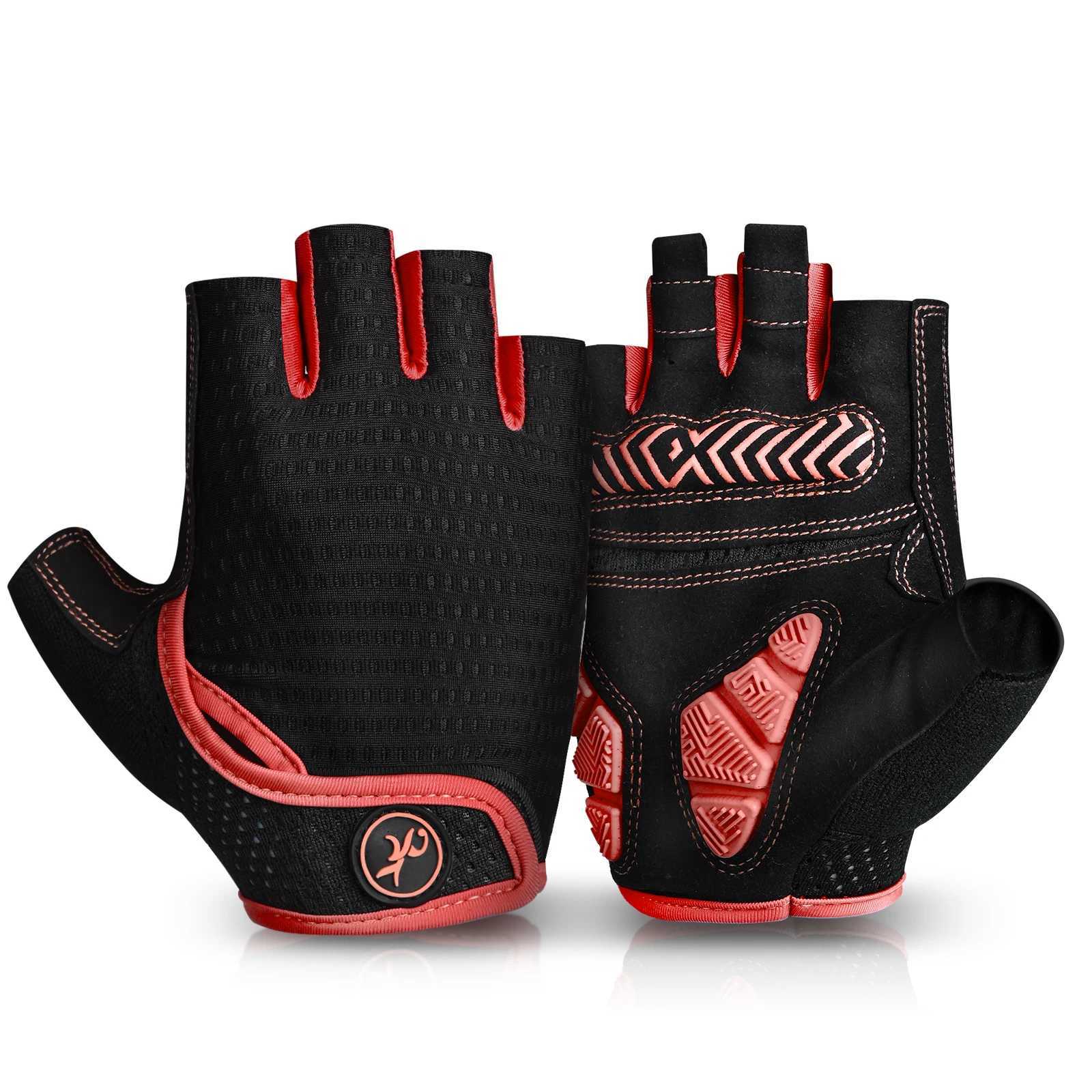 MOREOK Bicycle Gloves Half Finger Sports 5MM Gel Bike Gloves Shock-absorbing Mountain Road Biking Cycling Gloves for Men Women Y240914
