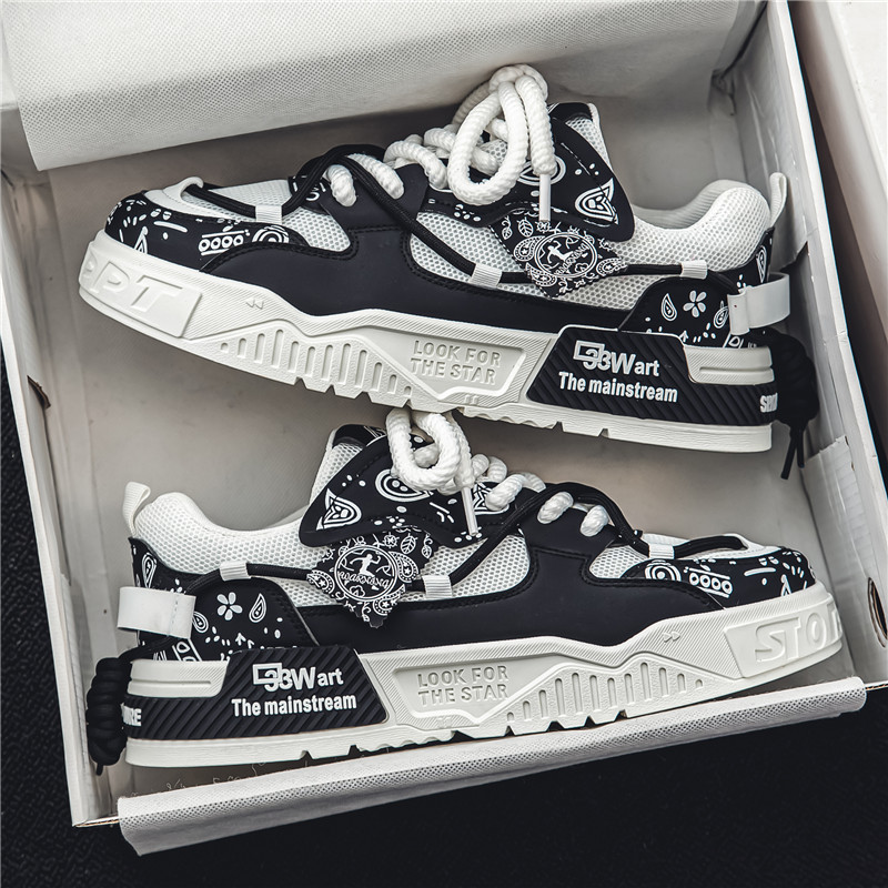 Mens INS Running Breathable Skateboard Shoes Chunky Comfortable Casual Sneakers Men Tenis Mascuo Footwear Male 3d64