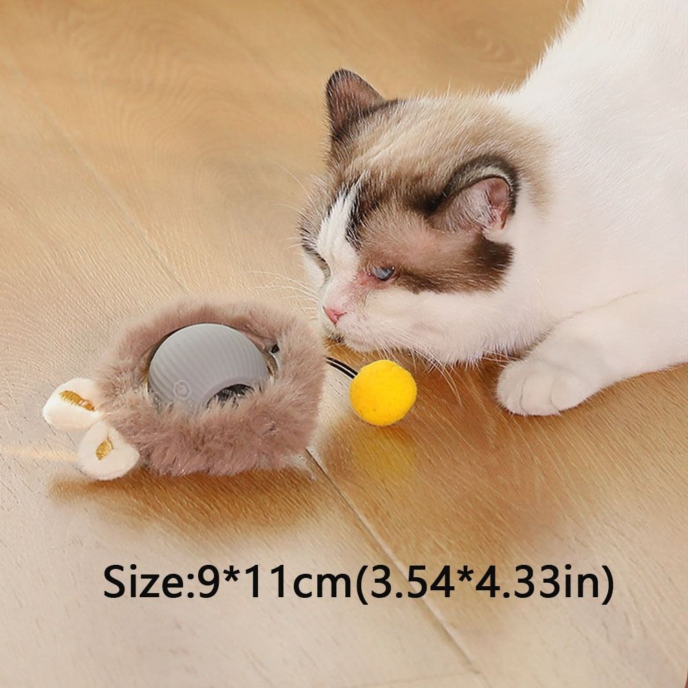 Imitate Mouse Tail Smart Cat Toys Indoor Playing Gift Electric Cat Ball Toy Interactive for Cats Automatic Rolling Ball