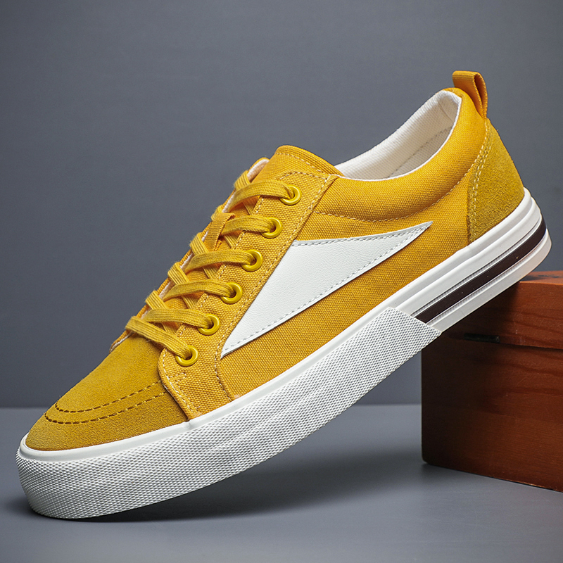 Men Luxury Casual Canvas Sneakers High Quality Skateboarding Shoes Lace Up Designer Shoes Vulcanized Sapatos Masculinos BD24009