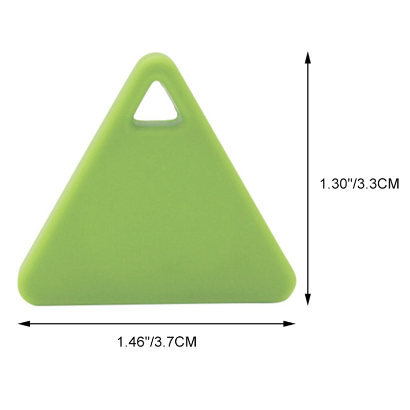 Pink Triangle Bluetooth Tag Monitor Key Wallet Pet Cat Dog Child Anti Lost Finder Locator 2-Ways Alarm Green Blue
