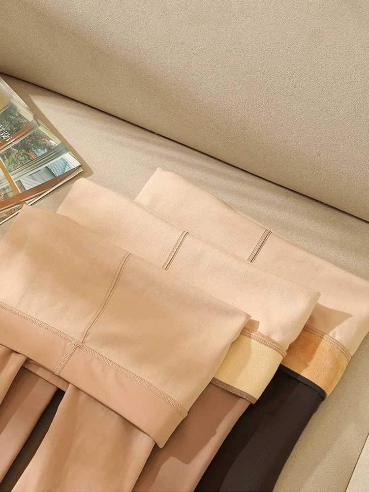 Sexy Stockings Women Winter Warm Leggings Slim Fleece Thermal Tights Thicken Elasticity Pantyhose Seamless Leggins Female PantsX240914