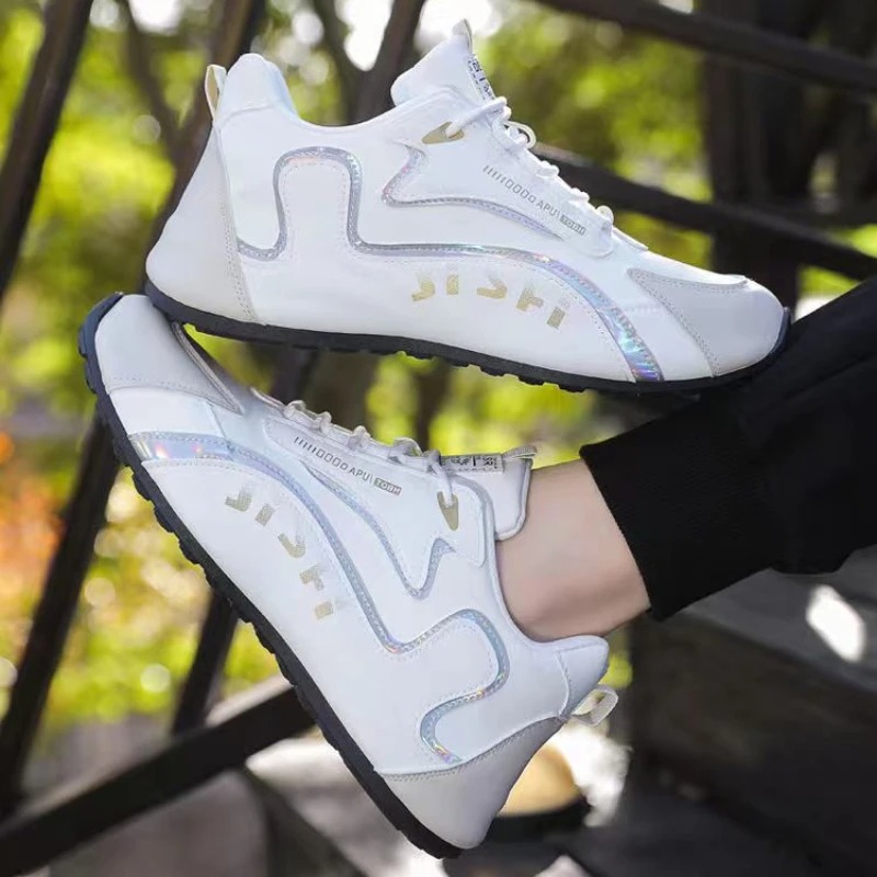 Designer Sneakers: Waterproof Leather Breathable Sports Shoes for Women 4 1d255