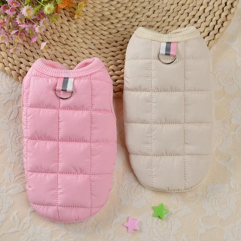 Puppy Dog Outfit Vest Winter Warm Pet Dog Coat Jacket Clothes for Small Dogs Windproof Padded Clothing Chihuahua Clothes Perros