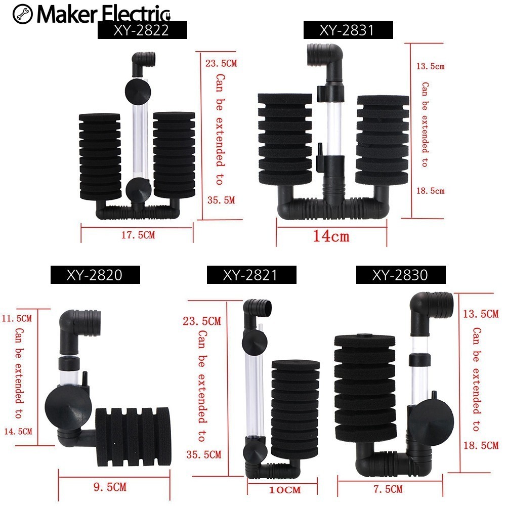 Breeding Oxygen Fish Tank Air Pump Fry Shrimp Accessory Filters Accessories Aquarium Biochemical Hot Sale
