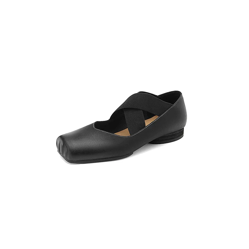 Genuine Leather Pig Nose Loafers: Slip-on Footwear for Modern Women 4