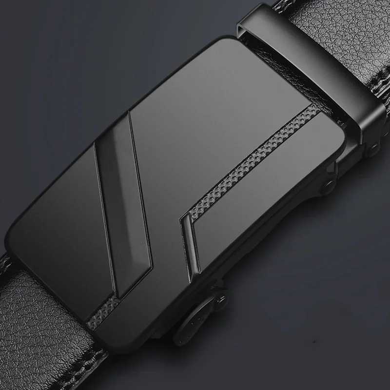 Belt Men LONG Plus Size 110 120 130 140 150 160 170 180cm Genuine Leather Belts for Jeans Strap Male Black Automatic Buckle BeltX240914