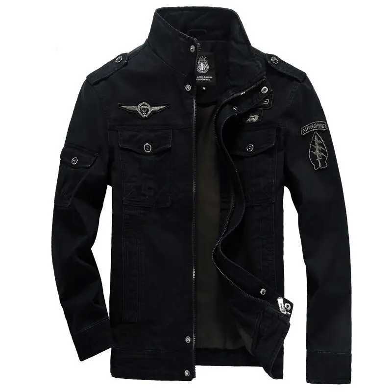 Mens casual jacket with fat and size flight suit outdoor work jacket spring and summer new fashion trend W240914