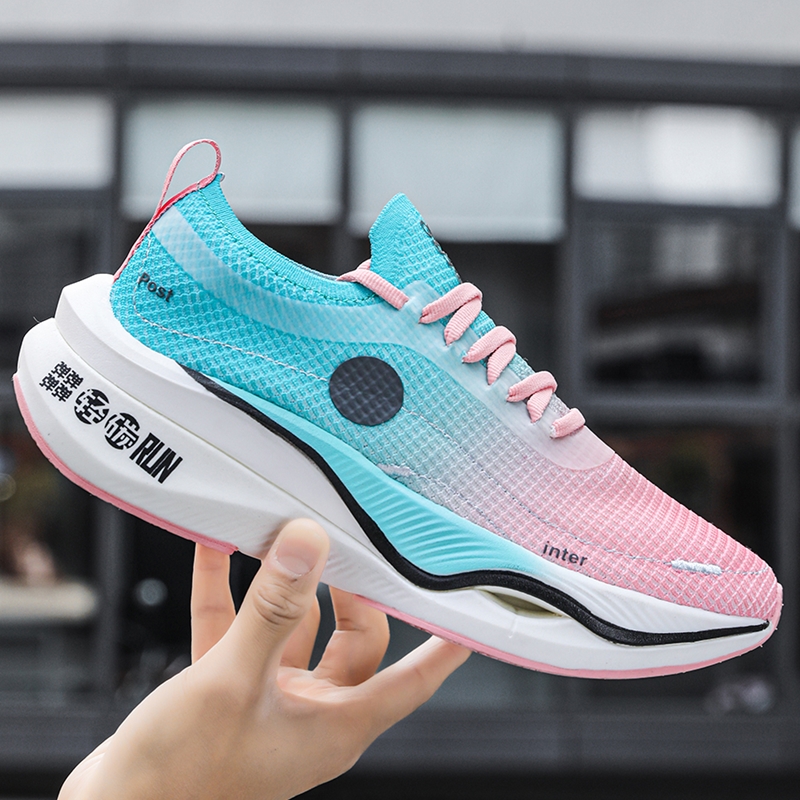 New Plate Carbon Running Men Co-branded Sneakers Women Soft Jogging New Sports Cushion Marathon Athletic Training Shoes fb0f a571