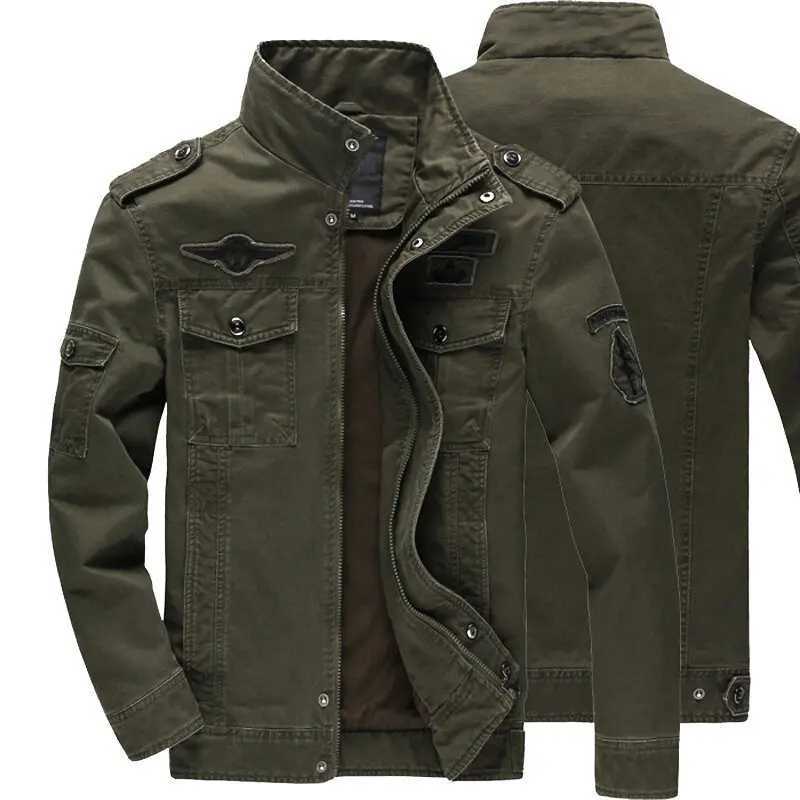 Mens casual jacket with fat and size flight suit outdoor work jacket spring and summer new fashion trend W240914