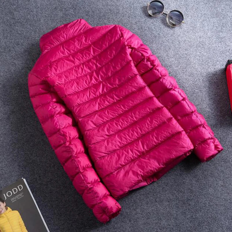 SEDUTMO Winter Ultra Light Down Jacket Womens Short Jacket Warm Thin Spring Black Inflatable Jacket ED419 240913
