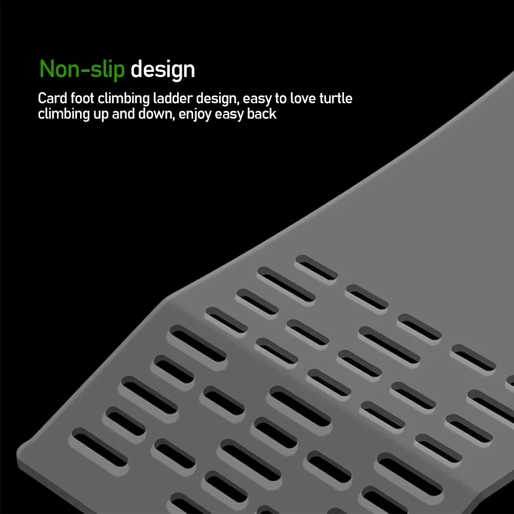 Aquarium Turtle Climbing Platform Fish Tank Simulation Lawn Turtle Resting Terrace Suction Cup Floating Tortoise Ramp Ladder