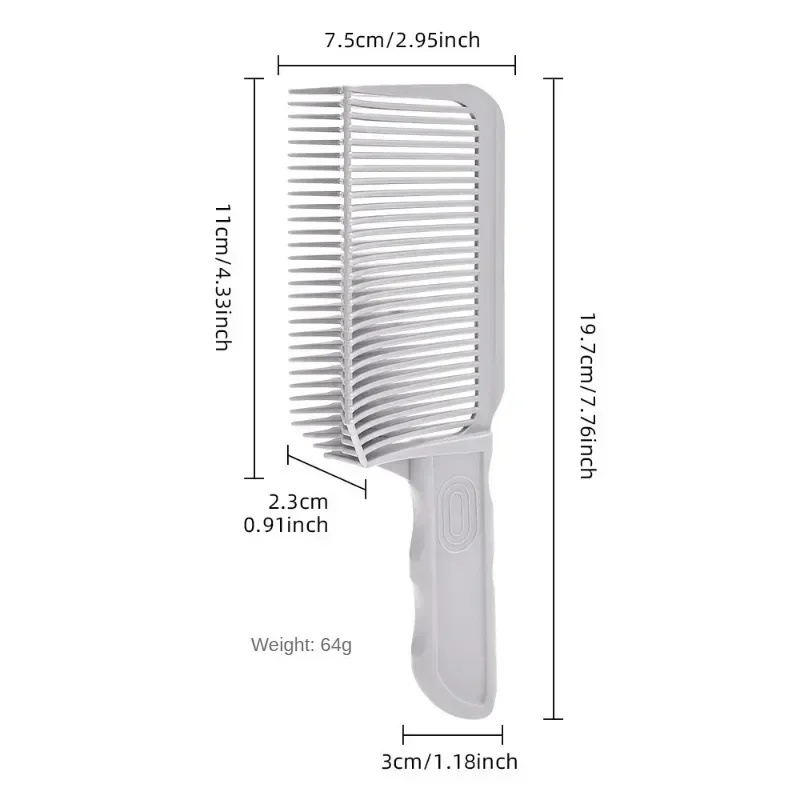 Barber Fade Combs Hair Cutting Positioning Comb Clipper Men Flat Top Hair Comb For Novice Barber Pet Styling Tool dog brush