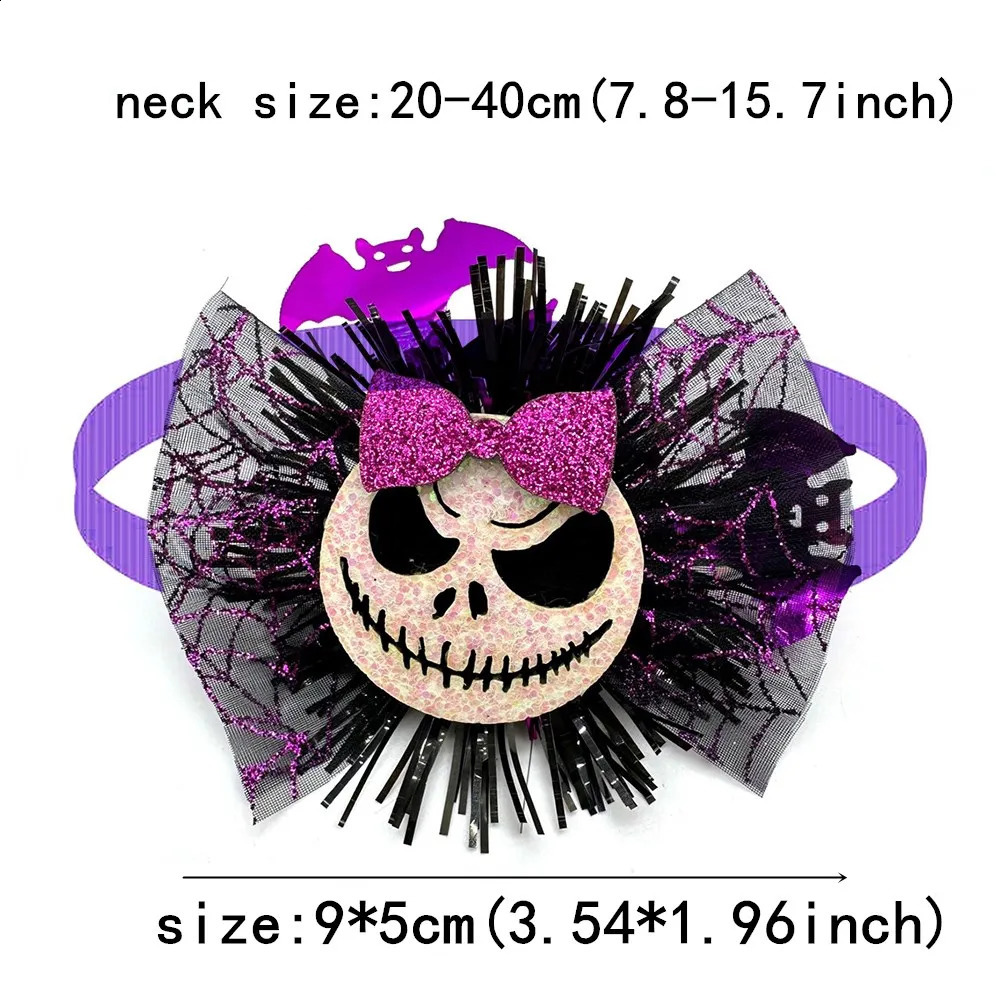 50/100 pieces of dog bow fashionable bow collar Halloween dog beauty products puppy accessories 240914