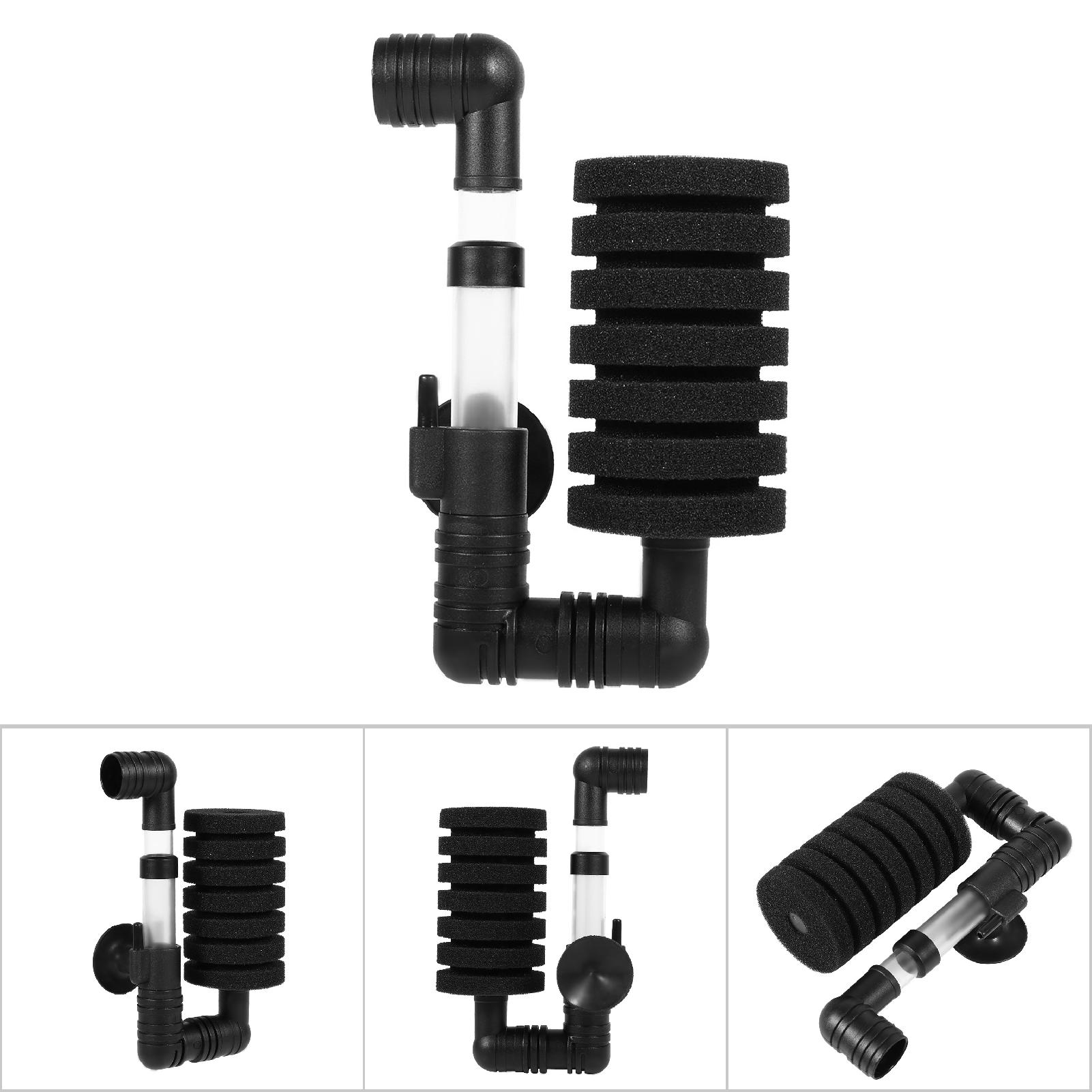 Double Headed Sponge Air Pump Aquarium Filter with Suction Cup, Single Head Filter, Biochemical Sponge