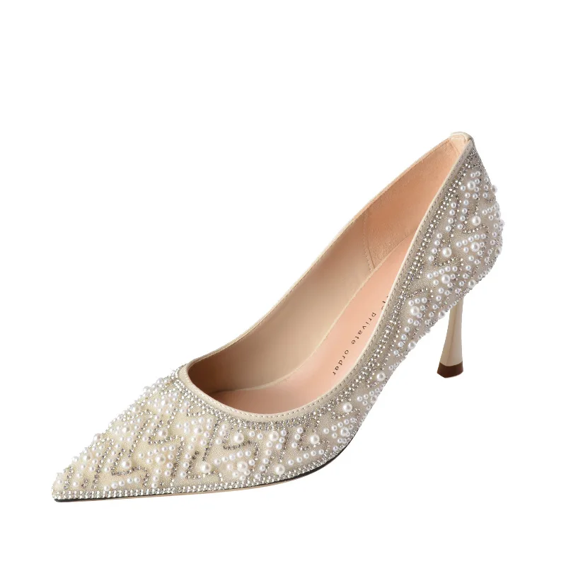 Full Rhinestone Pumps Bling Bling Luxurious Stiletto Heel Spring Shoes Comfortable Party Wedding Shoes for Women Shoes