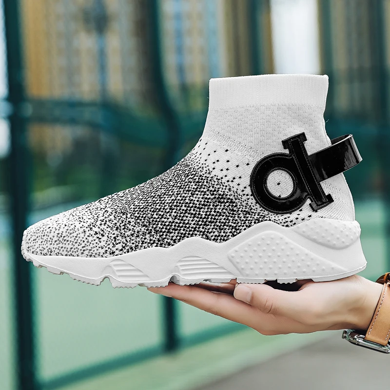 Skid-Proof Men's High Top Sneakers Luxury Designer Trainer Men's Summer Sports Shoes Men Designer Shoes Tenis Feminio Tennis
