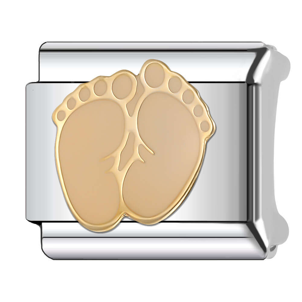 New Women's Gift Earth Angel crown Bead Italian Charms Links Bangle Beads Fit 9mm Stainless Steel Bracelet Making DIY For Women Fashion Jewelry