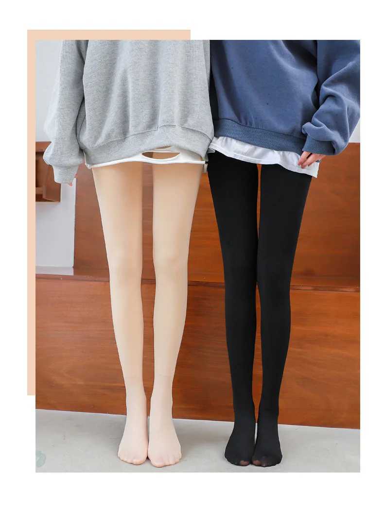 Warm Leggings Women Autumn Winter Sexy Pants Legging Femme Collant Hiver Tights Medias Termicas Black Leg Warmers legginsy RopaX240914