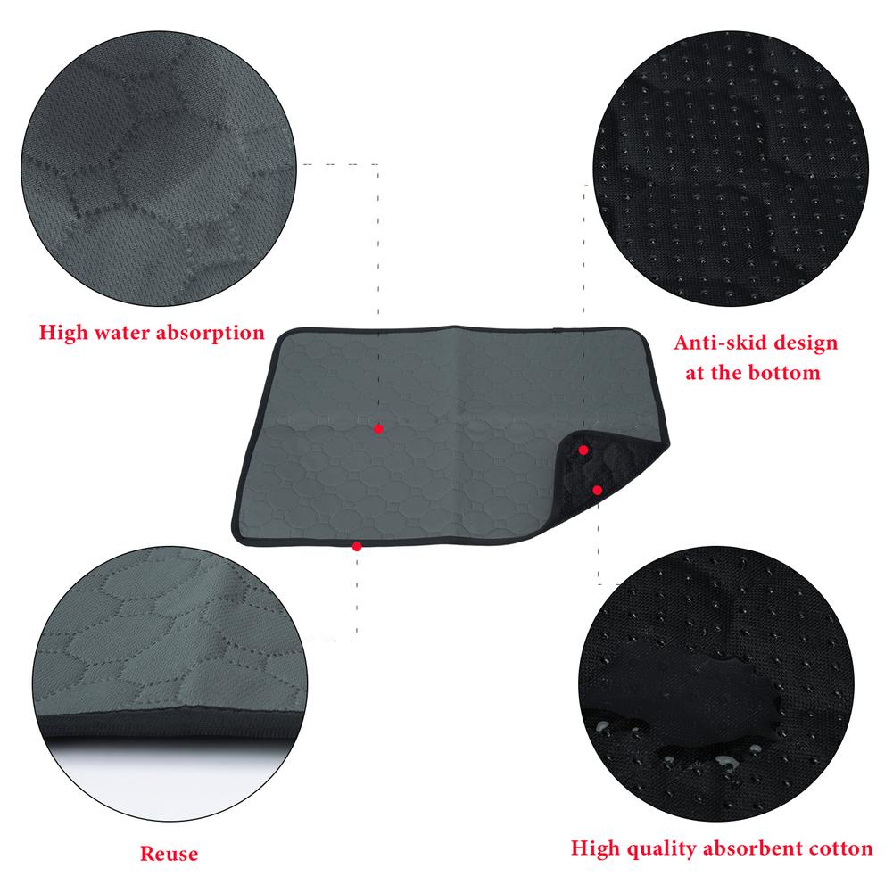 2 Pack Guinea Pig Cage Liner 45x60cm/60x120cm Washable Guinea Pig Pee Pads Waterproof Reusable Leakproof Guinea Pig Bedding Pads