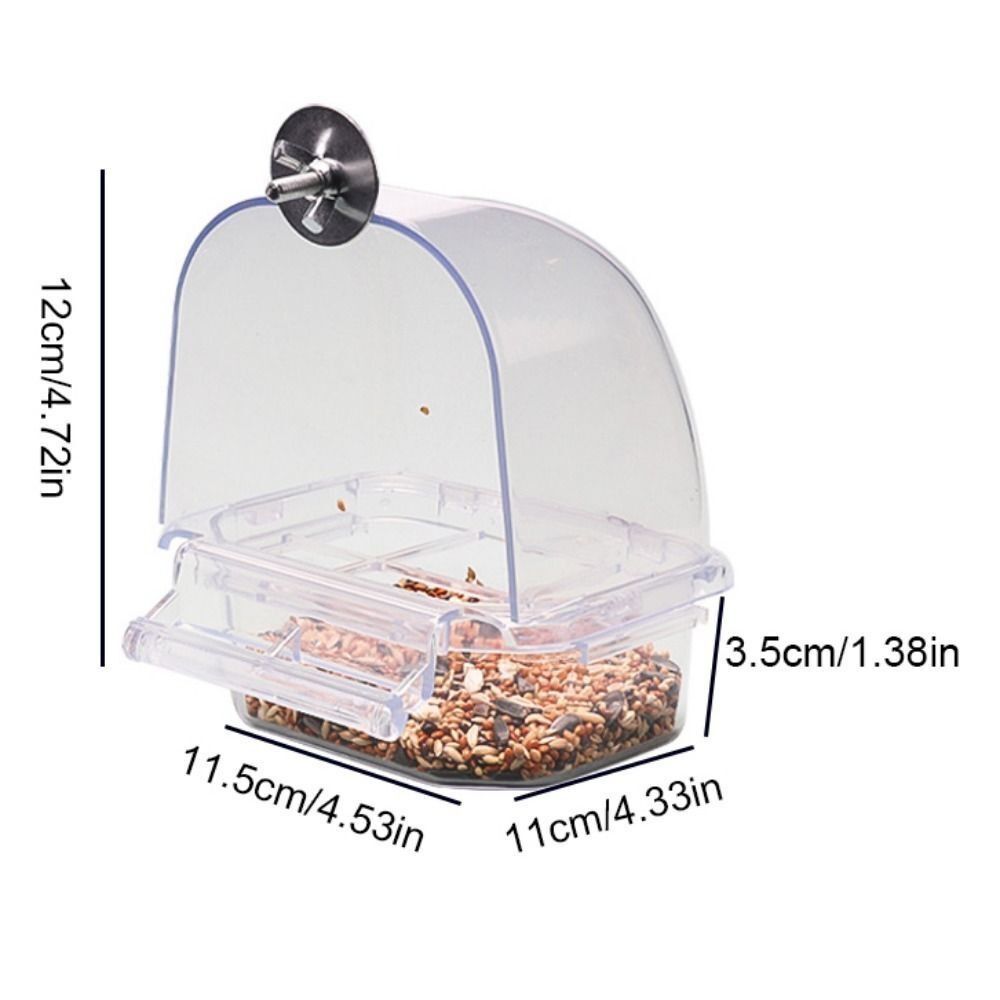 Hanging Bowl Bird Cage Feeder Automatic Water Dispenser Plastic Birds Food Container Feeding Watering Supplies Pet Cage Supply