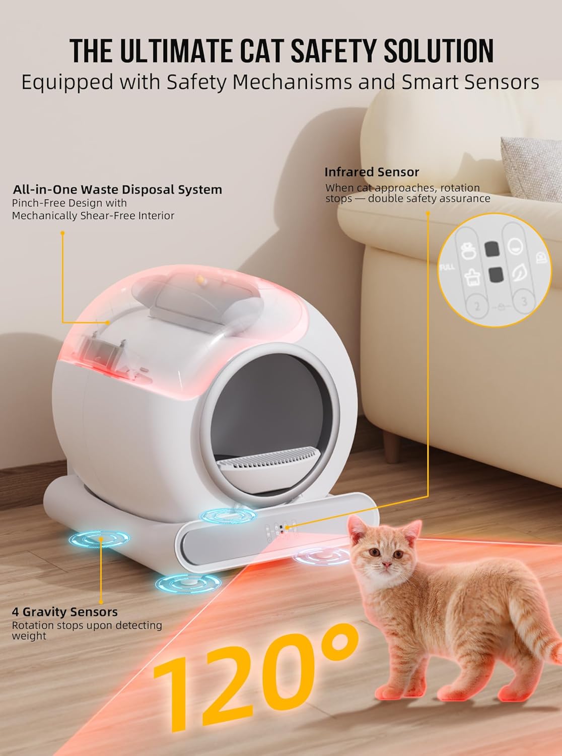 Manufacturer Self Cleaning Smart Automatic Cat Litter Box