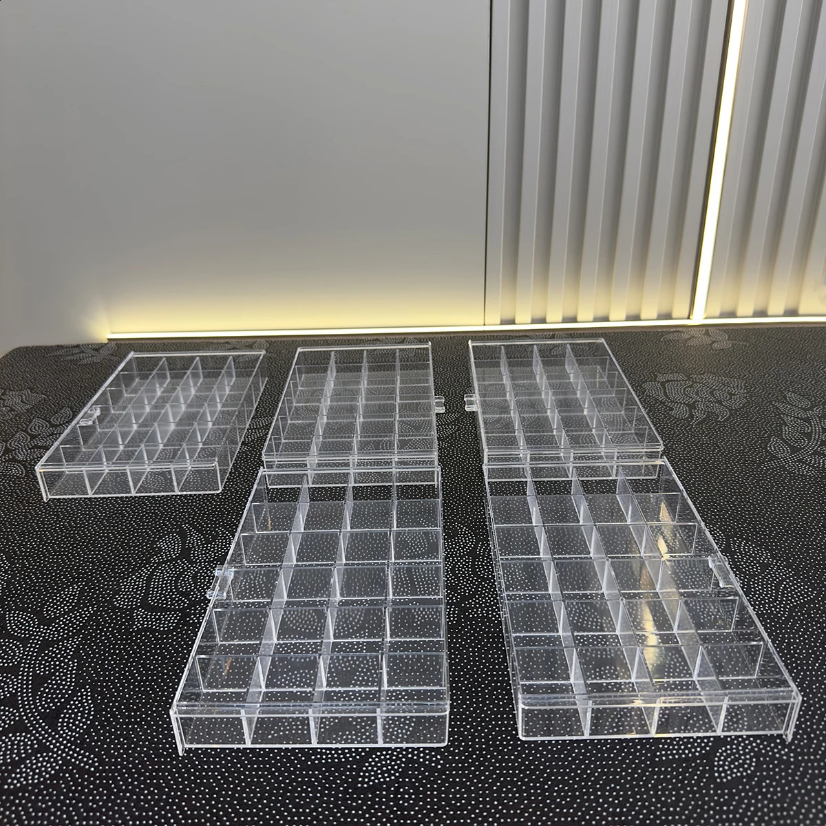 1pc Five-layer Jewelry Storage Box Color Is Divided Into Transparent Gray Can Be Used For Jewelry Storage 240910