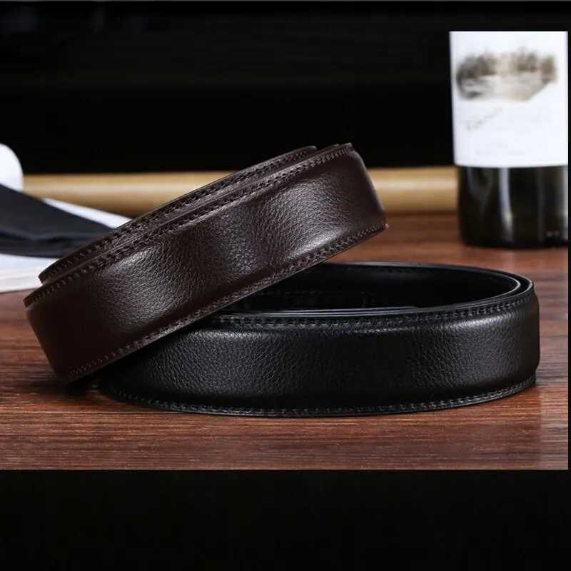 Men Ratchet Buckle Or Strap Leather Belt Replacement Free Buckle Adjustable Replacement Strap CowboyX240914