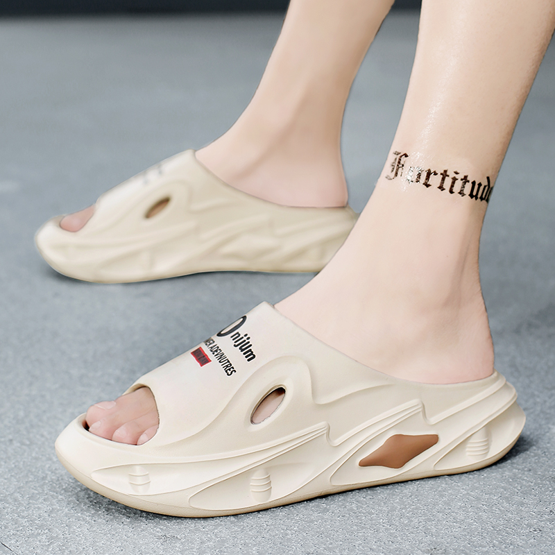 New Men Slippers Indoor Outdoor Sandals Beach Thick Sole Slides Mens Casual Shoes Women Flip-flops Home Slippers Sandals 36-45