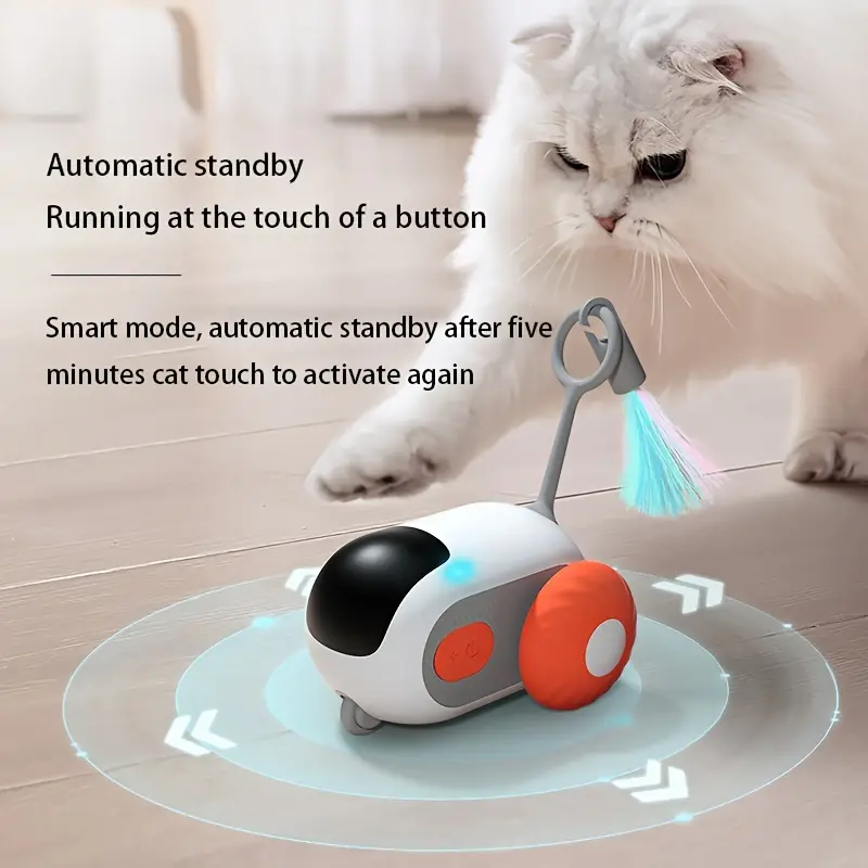 Remote Control Pet Smart Car Toy Electronic Pet Novelty Gift Smart Car Toy Remote Control Electronic Interact Cat Toy
