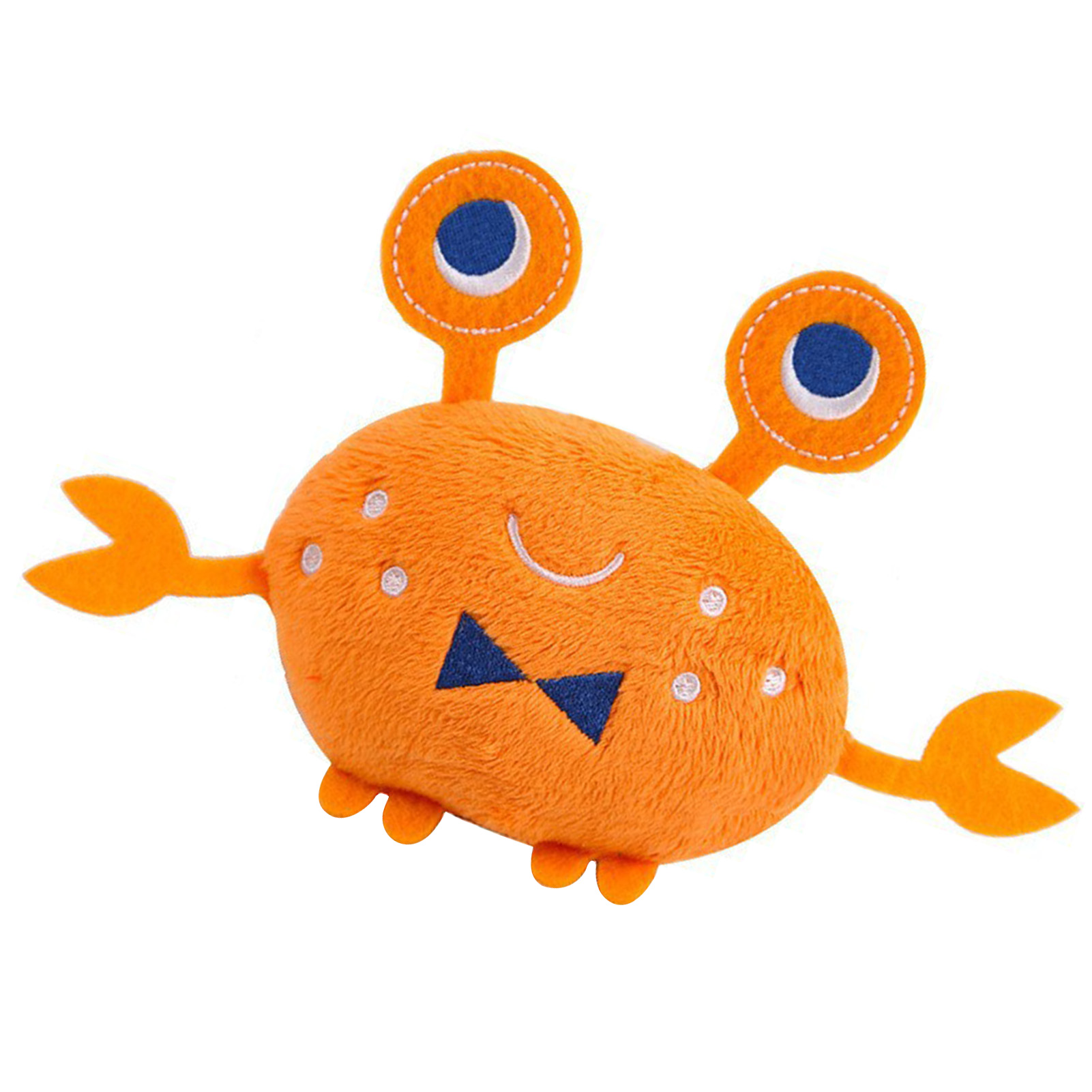 Dog Squeaky Toys Plush Crab Shape Bite Resistant Interactive Puppy Teething Toys For Pet Dog