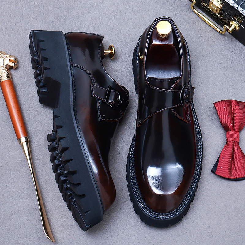 Men‘s Casual Shoes Comfortable Career Oxfords for Business Leisure Footwear High Genuine Leather Flat Pattern Classic Original