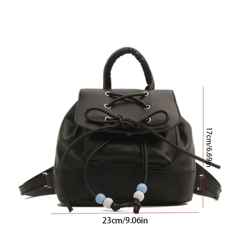 Creative Tie Bow Backpack Bowknot Large Capacity Ballet Style Shoulder Bag Handbag Travel Backpack School Bag Outdoor 240912