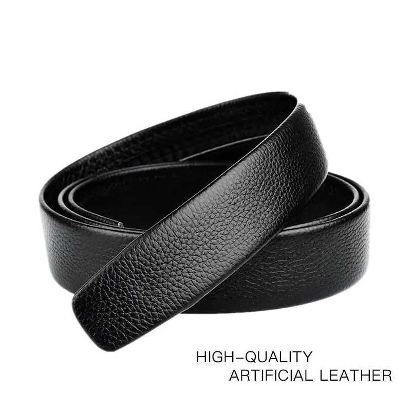 Fashion Men Leather Metal Belt Automatic Buckle Mens Business Casual Belt High QualityX240914