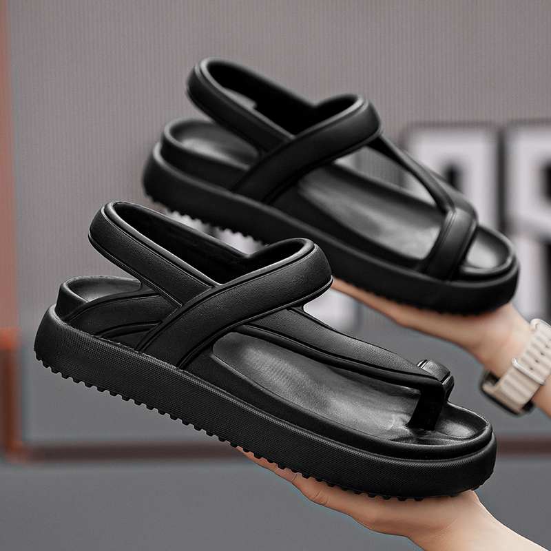 Fashion New Men's Outdoor Flats Sandals Slippers Beach Clogs Summer Men Soft Flip-flops Garden Shoes Non-slip Men Beach Sandals
