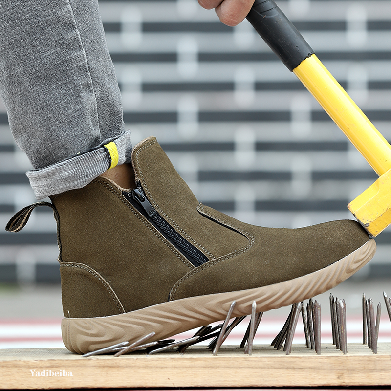 Sneakers Welder Lightweight Steel Toe Work Men Safety Shoes Anti-Puncture Indestructible Boots ff5a