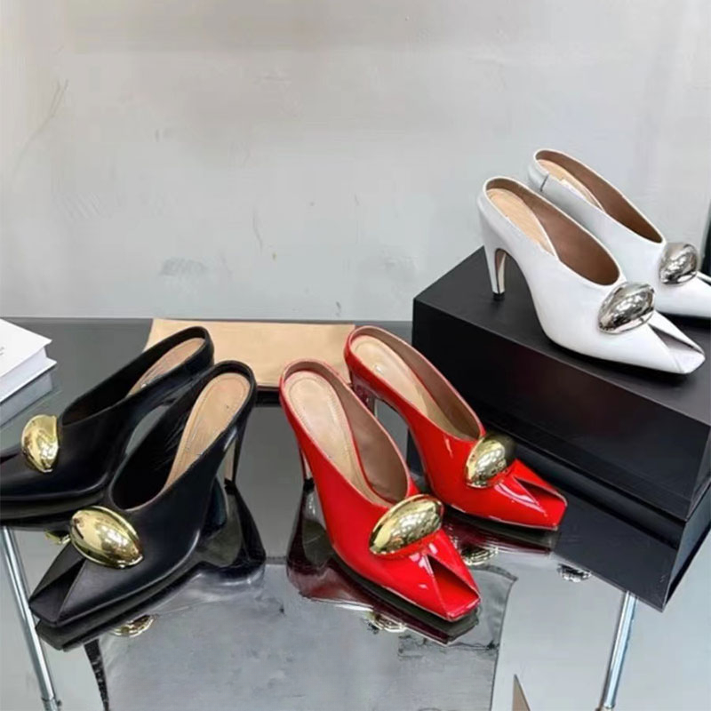 Show Style 10.5c High Heel Fish Mouth Sandals Spring Summer Black White Fashion Sexy Professional Commuter Women Shoes Size 43