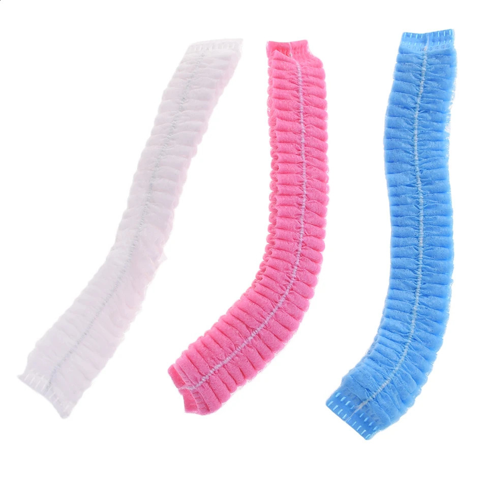 20pcs Disposable Hair Net Cap Non Woven Anti Dust Hat Spray Tanning Head Cover Gorra Redonda No Tejida Fast Drop 240906