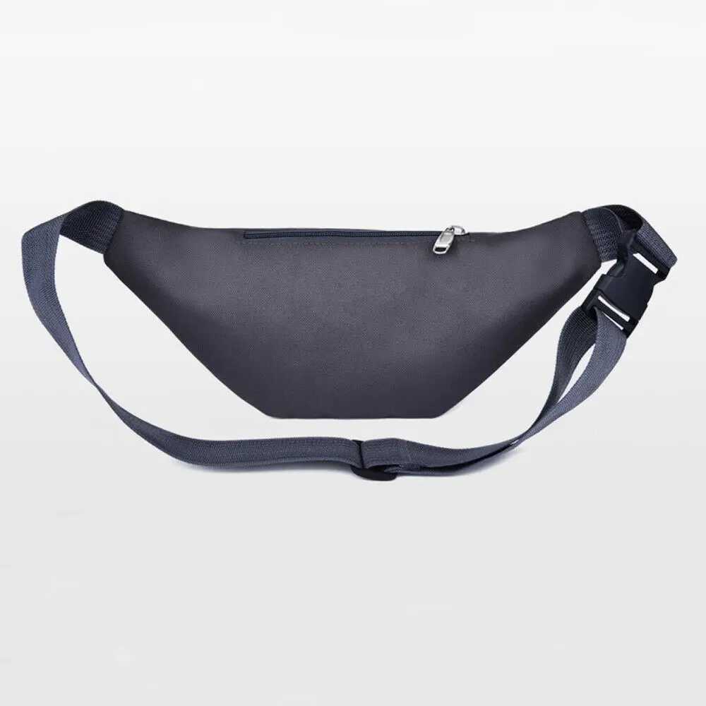 New Fashion Mens Waist Stray Bag Belt Money Bag Wallet Zipper Travel Hiking Bag Black Blue Red Grey Z250407