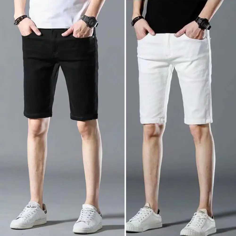 Mens Jeans shorts 2022 Summer Denim short Pants Slim Straight Regular Fit Leisure Long pants Famous Jean Men HombreX240914