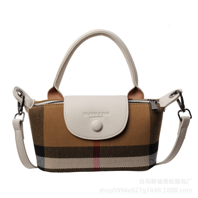 Mini Satchel Crossbody Bag: Chic Checkered Small Square Shoulder Bag - Lightweight For Daily Use New Free Delivery Designer Bag