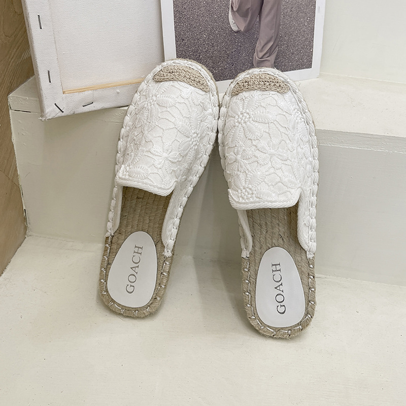 Mules Sandal 2023 Fashion wers Comfort Low-heel Slides Slip on Casual Summer Solid Slippers Shoes Women 6363 pers 5c0