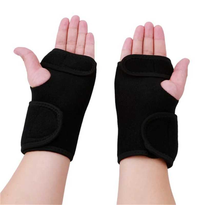 Wrist Support Splint Sprains Arthritis Band Belt Wrist Support Brace Wristband Carpal Tunnel Support Thumb Wrist Pain Hand Bandage Black Glove z240913