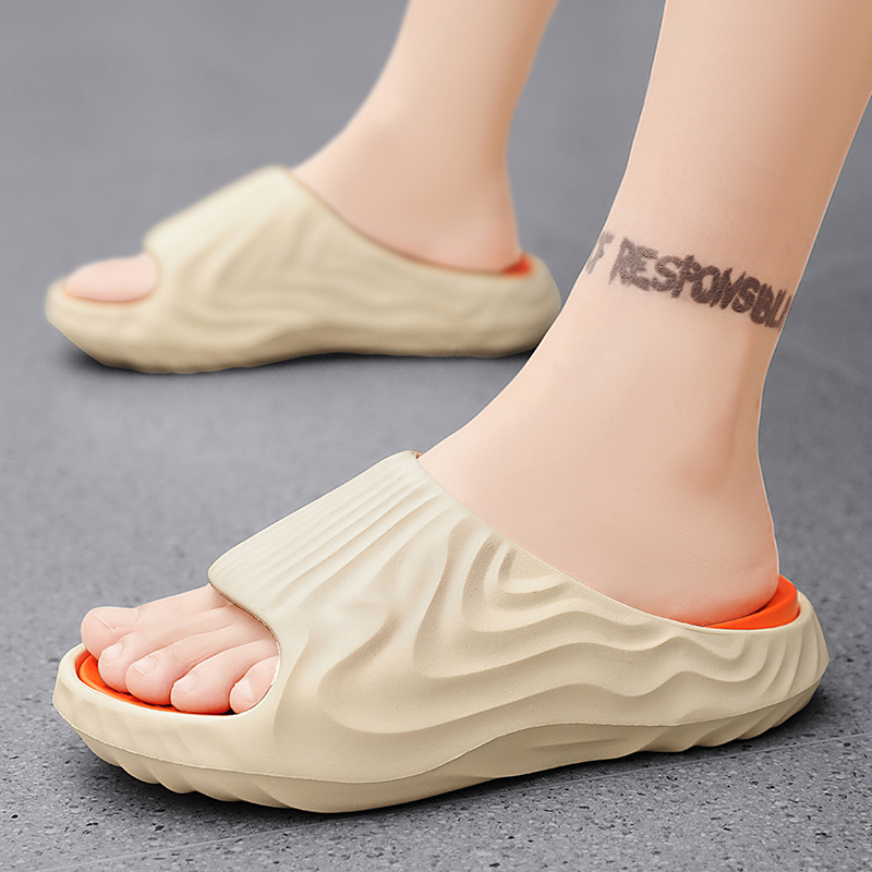 Fashion Men's Slippers Indoor Outdoor Sandals Beach Comfortable Soft Slides Casual Shoes Men Flip-flops Anti Slip Home Slippers