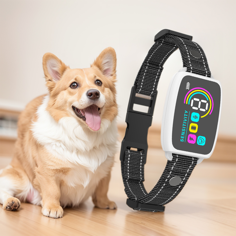 Anti Bark Training Collar For Dog Antiladridos Barking Type-C Rechargeable Dog Trainer Electric Shock Vibration Buzzer Waterproo